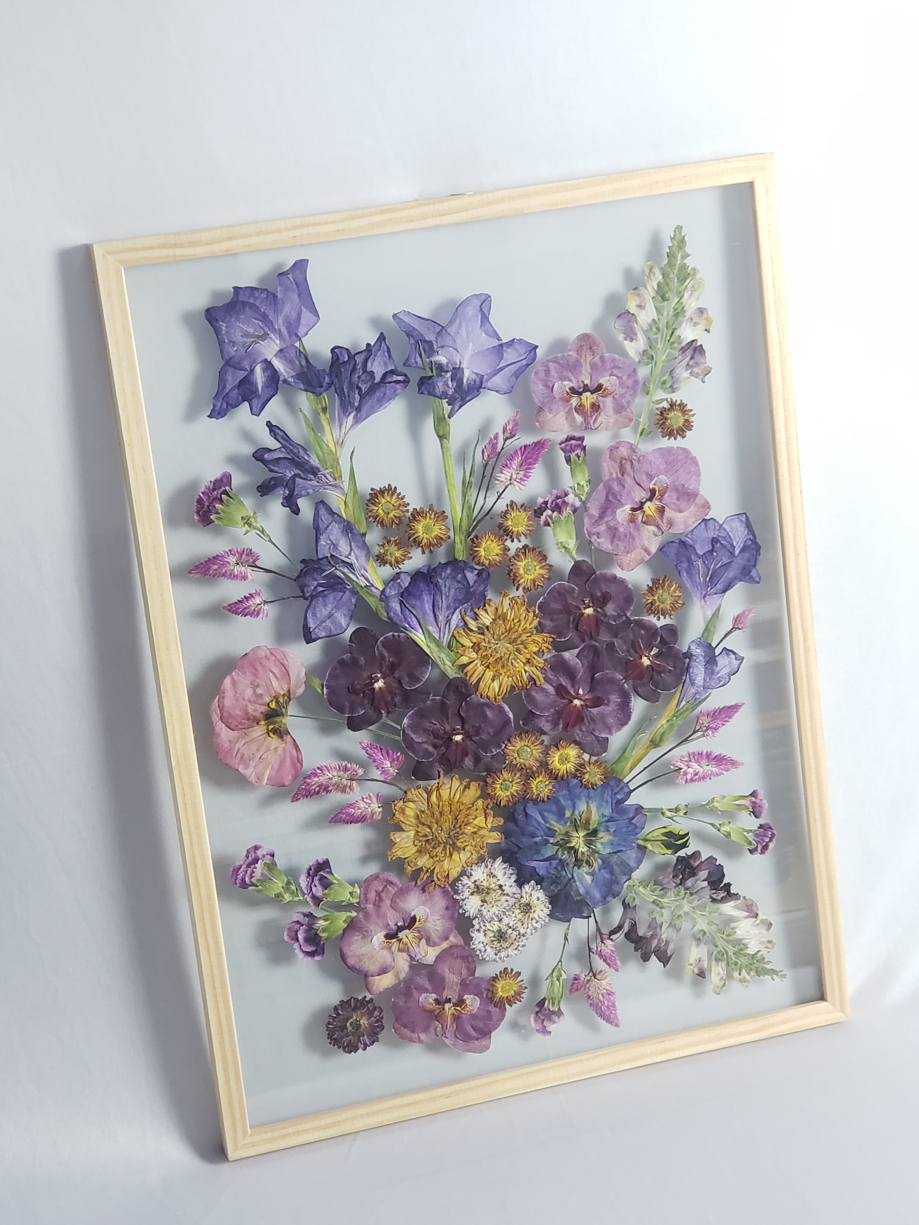 Foto de Buquê preservado em quadro